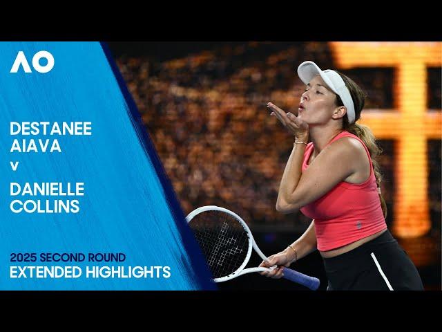 Destanee Aiava v Danielle Collins Extended Highlights | Australian Open 2025 Second Round