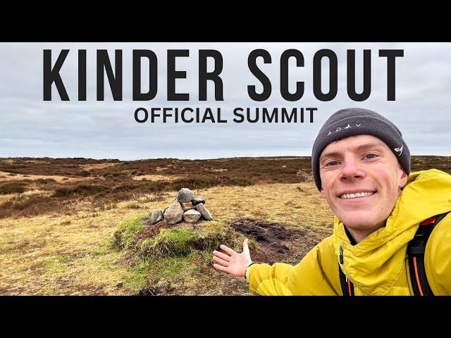 KINDER SCOUT - Finding The Official Summit - Peak District Solo Hike