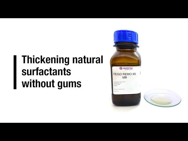 Thickening natural surfactants without gums