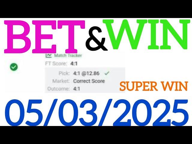 CORRECT SCORE PREDICTIONS 05/03/2025/FOOTBALL PREDICTIONS TODAY/SOCCER BETTING TIPS/SURE TIPS