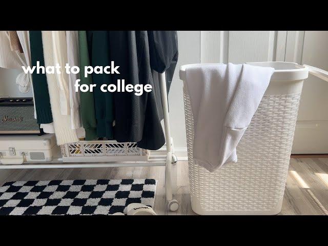 my ultimate college & dorm essentials packing list | minimalist and simple