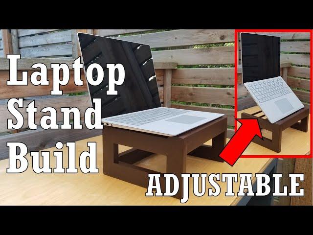 ADJUSTABLE LAPTOP STAND BUILD // Home Office Upgrade