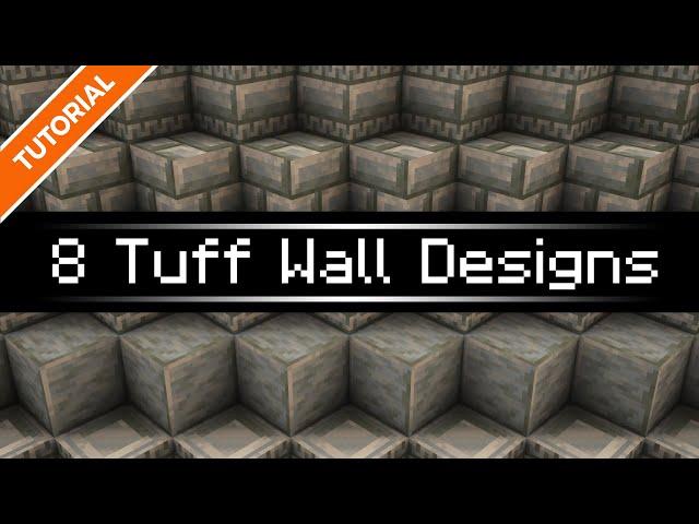 8 Tuff Wall Designs for Minecraft