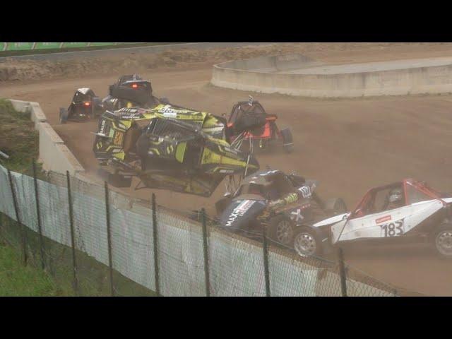 MANY CRASHES!! Fia European Autocross Championship Maggiora 2024