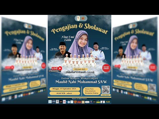 Live Streaming PENGAJIAN & BERSHOLAWAT BERSAMA " NING UMI LAILA " DUSUN PARAS - BENJENG - GRESIK