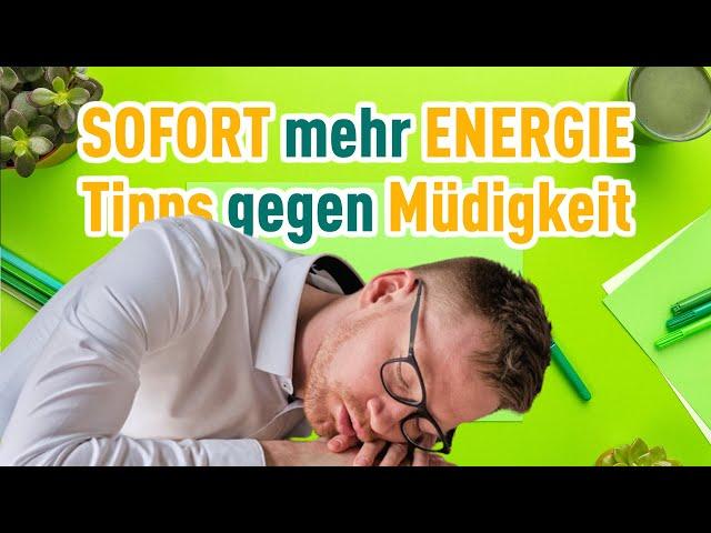 Ständig MÜDE und ERSCHÖPFT? Diese Tipps helfen SOFORT!