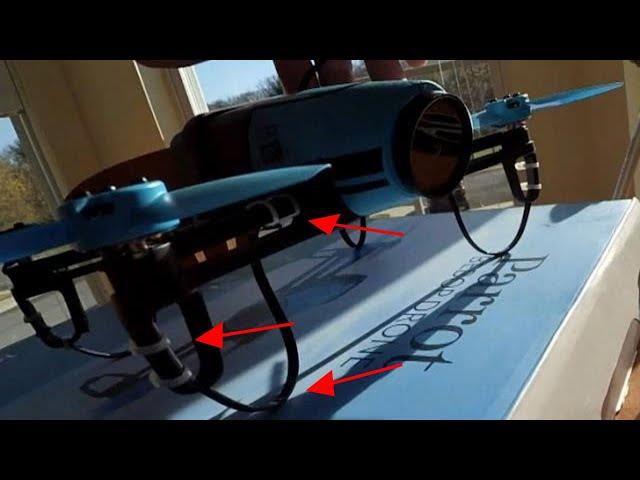 Parrot Bebop Drone Zip Tie Landing Gear Mod Instructions