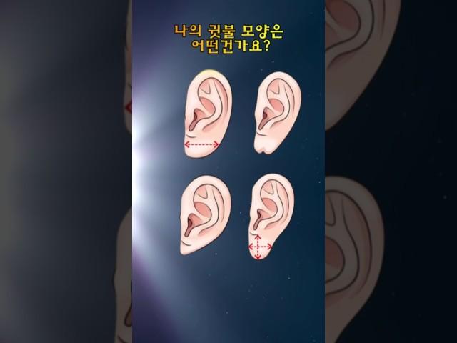 나의 귓불 모양은 어떤 건가요?