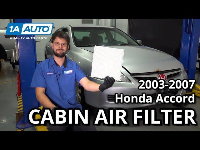 How to Replace Cabin Air Filter 2003-2007 Honda Accord