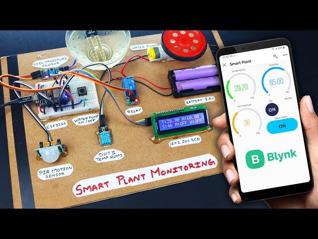 New Blynk IOT Smart Plant Monitoring System