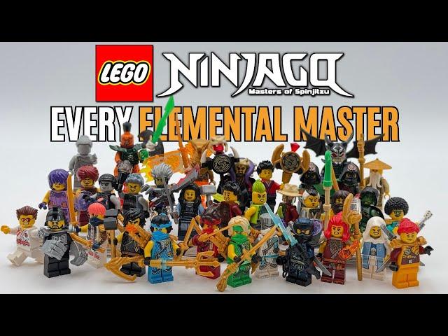 Every Ninjago Elemental Master (Minifigure & Show, 2011-2024)