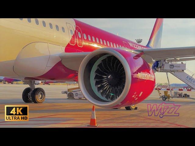 THE REAL WIZZAIR A321neo Flight Experience from Budapest (BUD) to London Luton (LTN)