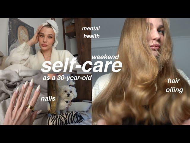 self-care weekend  |  hair oiling, manicure, and mental health