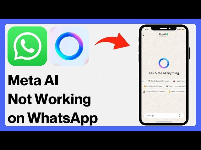 How To FIX Meta AI Not Working on WhatsApp