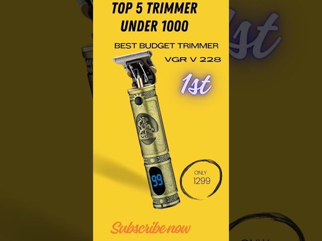 top 5 trimmers under 1000 # vgr #trimmer #zerotrimmer #shortsvideo