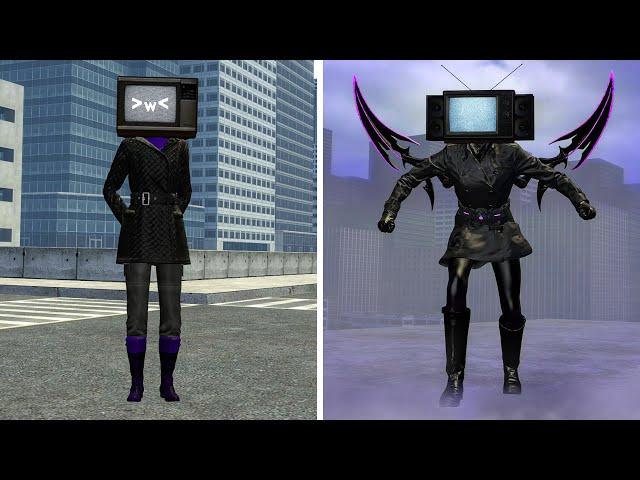 EVOLUTION OF NEW UPGRADED TV WOMAN FROM SKIBIDI TOILET 77 (part 3) In Garry's Mod!