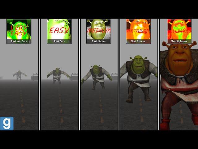 Gmod: Shrek Nextbot With Difficulties – Very Easy, Easy, Medium, Extreme, Nightmare █ Garry's Mod █