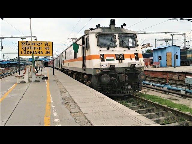(02357) DURGIANA (COVID-19) SF SPECIAL (KOAA - ASR) Departure From LDH JN With (HWH) WAP7 Locomotive