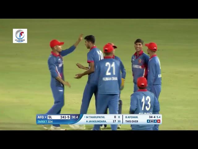 Bashir Ahmad Bowling Highlights | Afghanistan vs Sri Lanka | U19 Tri Series | ACB