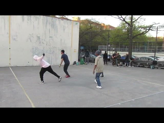 Hoover Park - Alexis & RJ vs Blu & Thierry - Steamball Doubles Filmed By Handball Social - 4.24.2024