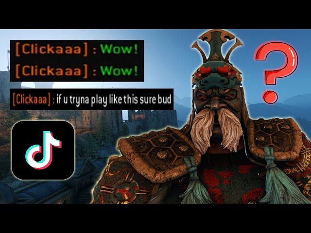 Toxic Tiktok Highlander Gets Salty For Literally No Reason | For Honor