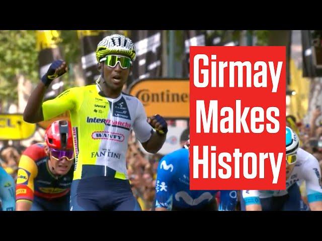 Biniam Girmay Makes History As First Black Rider To Win Tour de France Stage