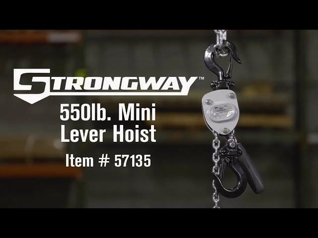 Strongway Mini Lever Hoist  550-Lb. Capacity 5ft. Lift