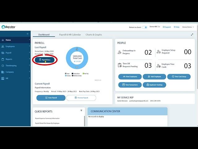 Bayview Payroll Services - View QE and YE Reports