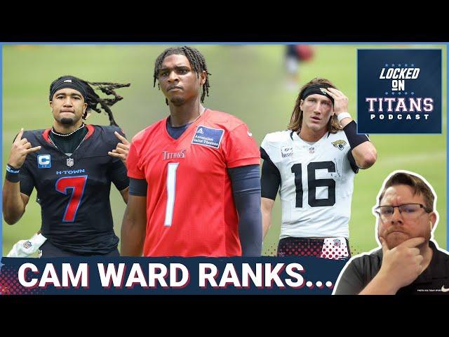 AFC SOUTH POSITION RANKINGS: Cam Ward THIRD BEST QB, Set for TOP SPOT, Low End Weapons & O-Line Jump