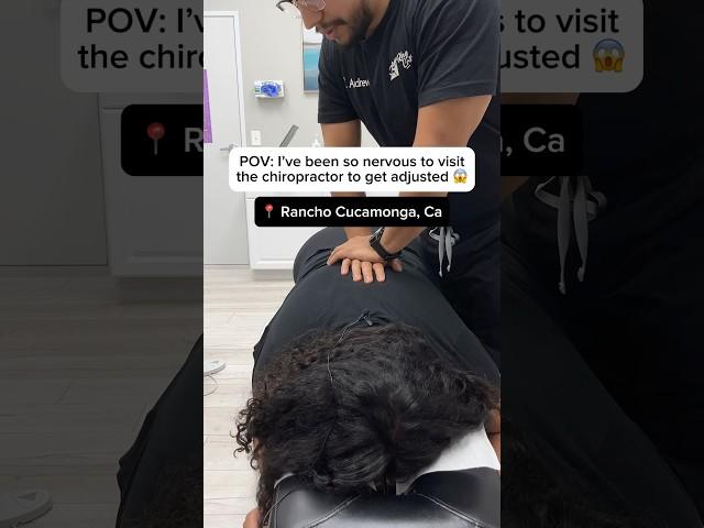 *SHE WAS NERVOUS TO VISIT THE CHIROPRACTOR* Part 1  Chiropractic session with Dr. Andrew Torrico