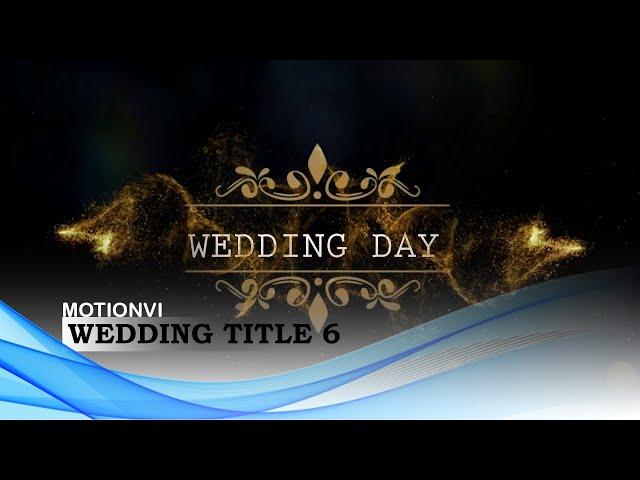 Style Proshow - Wedding Title Pack 6