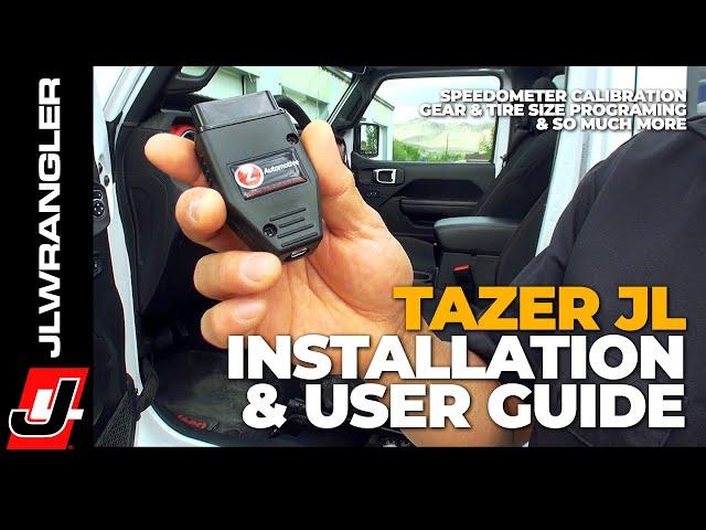 Jeep JL Wrangler TAZER JL Programmer with Speedometer Calibration / Tire & Gear Settings and MORE