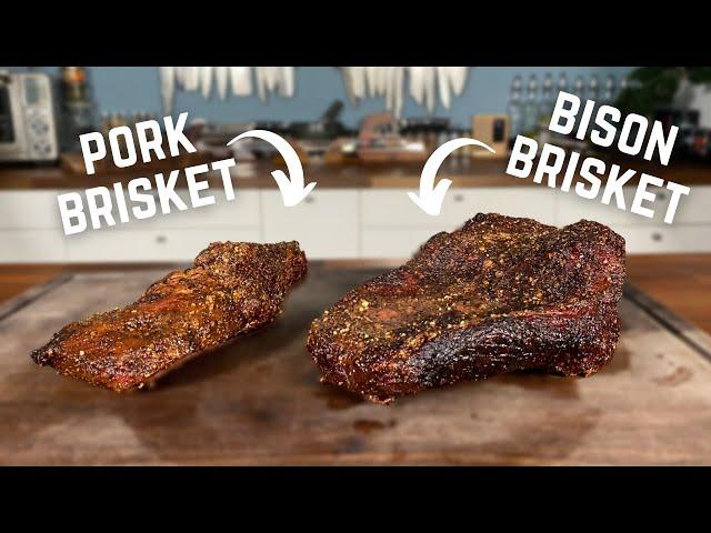 Pork Brisket vs Bison Brisket ft. @GugaFoods