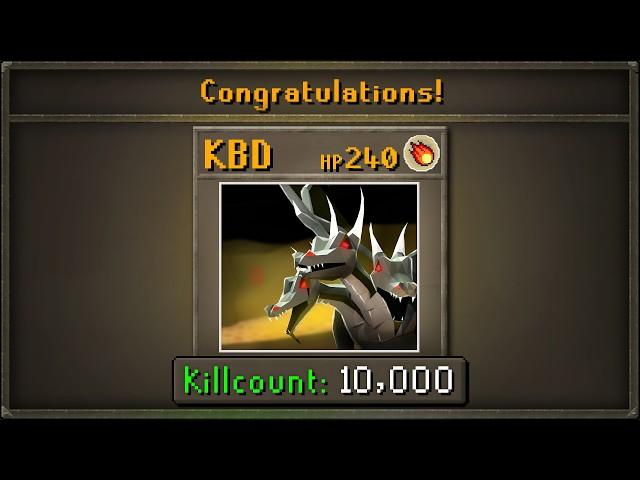 Congratulations! Your King Black Dragon Killcount is 10,000