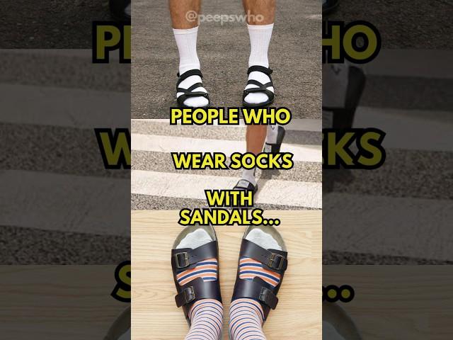 People Who Wear Socks With Sandals...  #shorts #peoplewho
