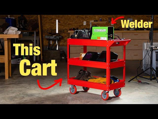 Harbor Freight Doesn't Even Know They Sell This Welding Cart For The Titanium Easy Flux 125!!