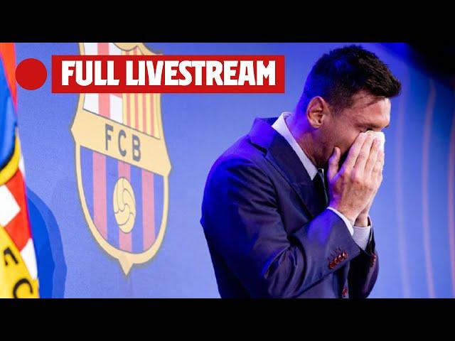 LEO MESSI'S FAREWELL PRESS CONFERENCE from CAMP NOU (FULL LIVESTREAM)