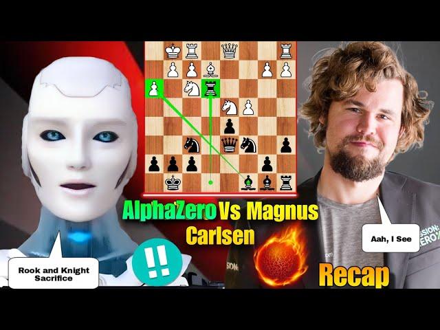 AlphaZero SACRIFICED His Rook And Bishop In The Opening Against Magnus Carlsen | Chess Opening | AI