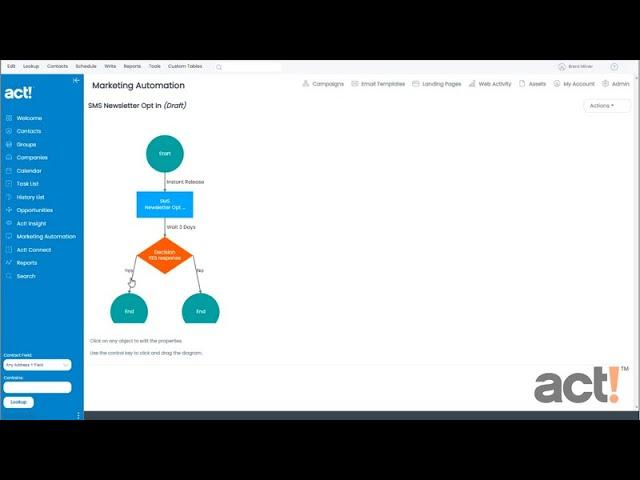 Act! CRM Classic Training Video - Creating an SMS Campaign