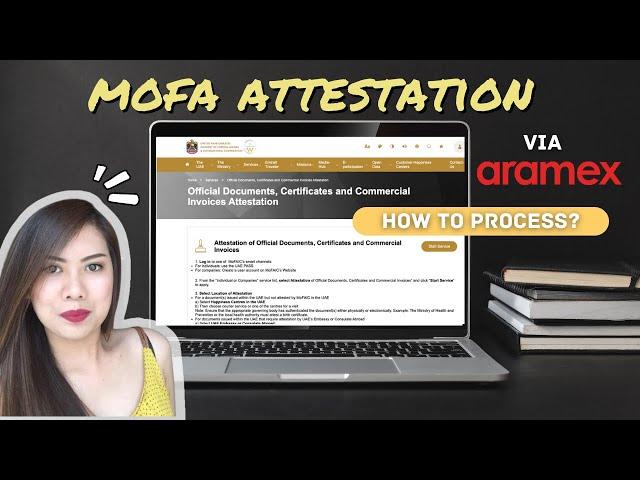 How to Process Attestation of Documents in the MOFA online | via Aramex