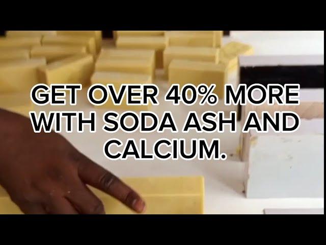 GET OVER 40% MORE VOLUME WITH SODA ASH AND CALCIUM IN LAUNDRY SOAP.#kaduna #profitinsoap#calciumsoap