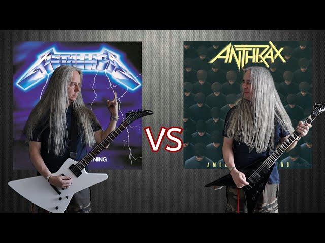 "Ride The Lightning" VS "Among The Living" (Ultimate Thrash Metal Guitar Riffs Battle