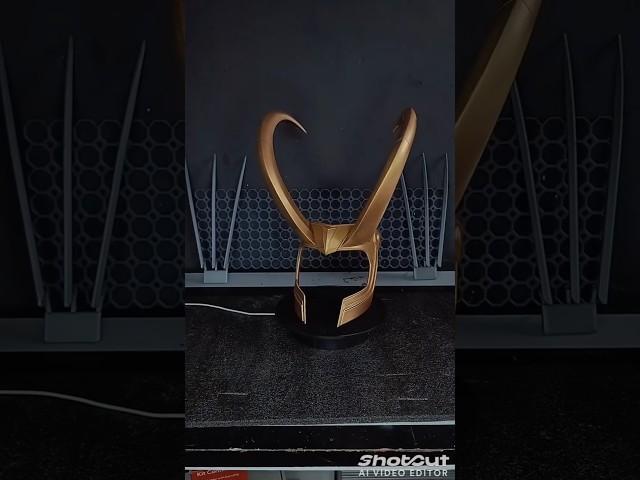 Loki helmet 3d printing #3dprintinng #3dprint #3dprintingtechnology #marvel #3dprinting #art