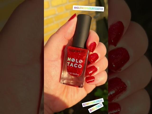 Swatched the gorgeous nail polish from Holo Taco - Favourite Sister