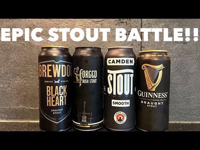 Guinness Draught Vs Camden Stout Vs Brewdog Black Heart Vs Forged Irish Stout