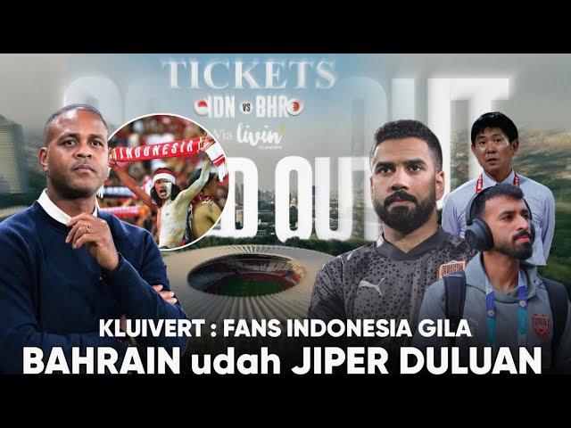 Kluivert : Fans Indonesia Memang GILA, Kaget 5 Menit Tiket Sold Out !! Bahrain Makin Jiper