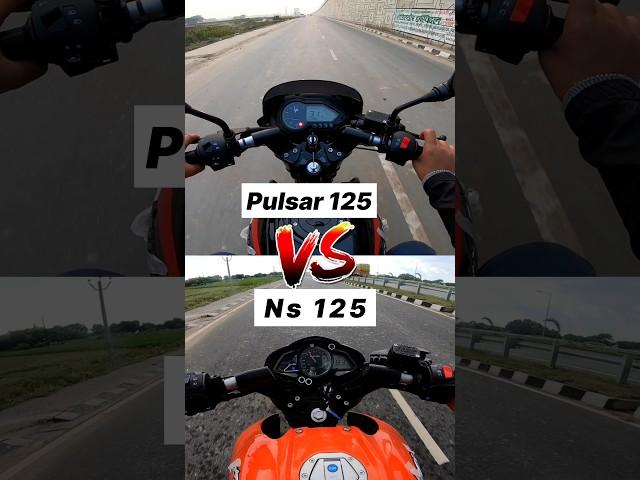 2024 Pulsar 125 VS NS 125  Gear Challenge #shorts #ns125