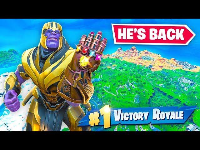 THANOS IS BACK IN FORTNITE!!! (Avengers Endgame)