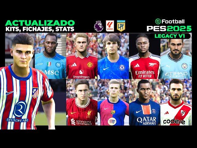 PES 2025 LEGACY V1 | Option File PES 2021 actualizado al 2024-2025 || Tutorial PS4 - PS5 - PC