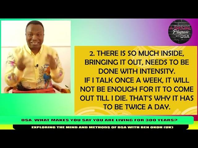 Why I am Planning To Live For 300 Years And More. Dr. Sunday Adelaja.